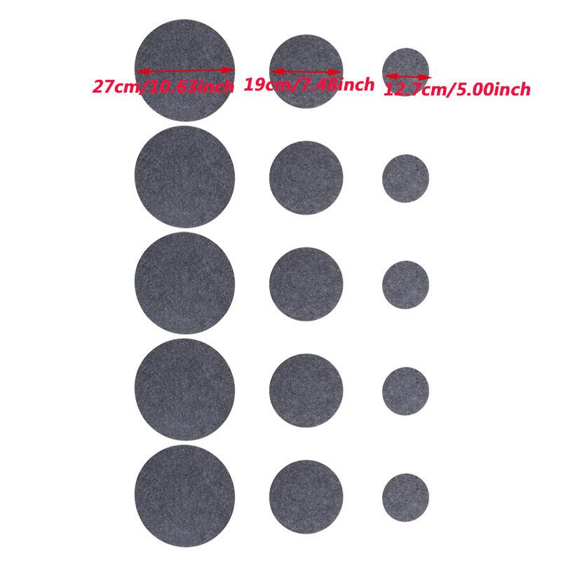 15PCS Felt Dish Protection Pad Bowl Anti-Friction Pad Soft Board Storage Packing Food Plate Divider Separator Protectors
