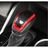 Red&Carbon fiber Car Gear Shift Knob Cover Trim For Toyota RAV4 -