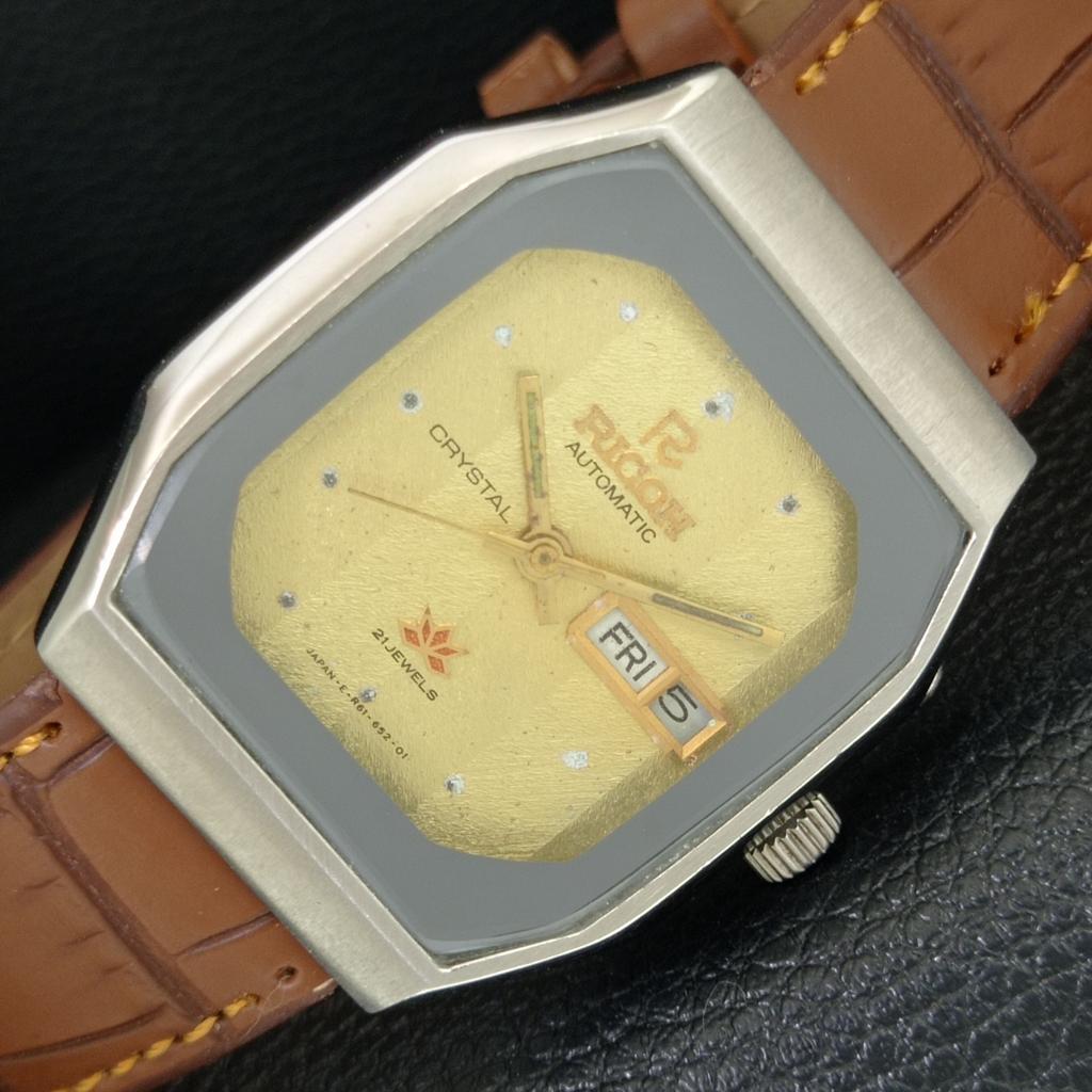 VINTAGE RICOH R31 AUTOMATIC JAPAN MENS ORIGINAL DIAL WATCH a708004-1