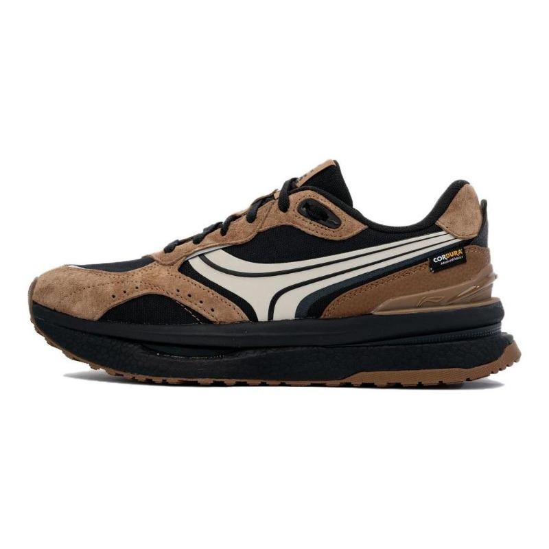 LiNing Zhengrong unisex low-top casual shoes black brown cushioned wear-resistant AGCU165-2 39