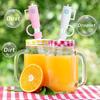 5Pcs Silicone Straw Covers Cap for Stanley 30&40 Oz Flower Straw Toppers 10mm Dust-Proof Caps Tumbler with Handle