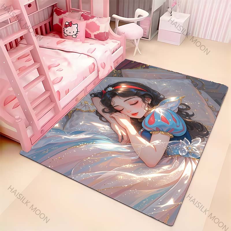 Disney Sleeping Beauty Princess Series Printed Carpet Rugs for Living Rooms Bedrooms Decorative Mat Kids Play Rugs Luxury Gift