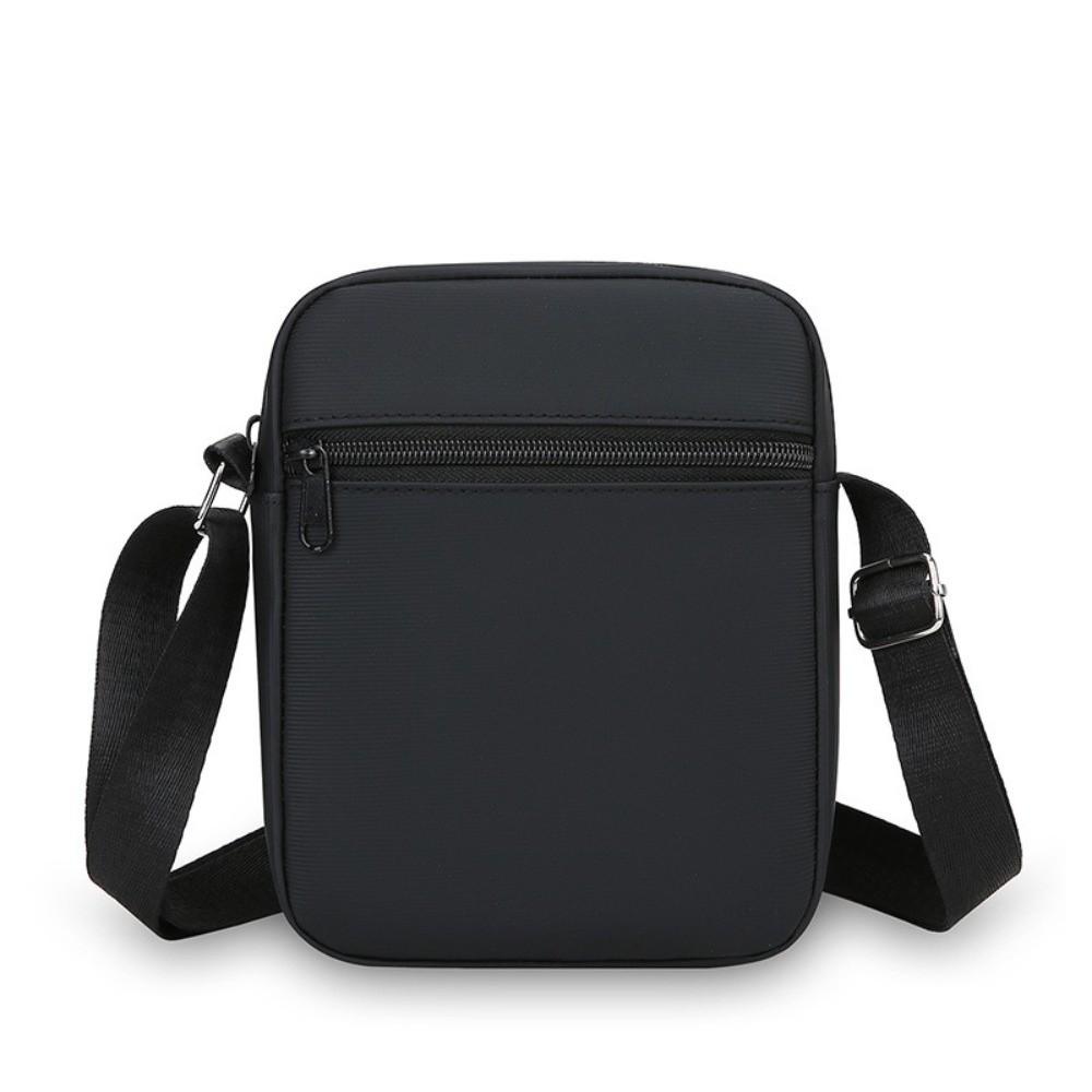 

Casual PU Shoulder Bag Waterproof Adjustable Crossbody Bag Multiple Compartments Black Mobile Phone Bag for Men бежевий