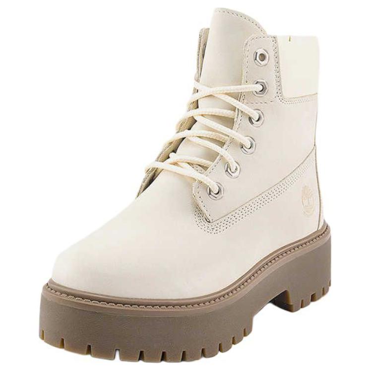 Timberland Women's Premium 6 Inch Waterproof Platform Boot Natural Nubuck A2H3CEX4