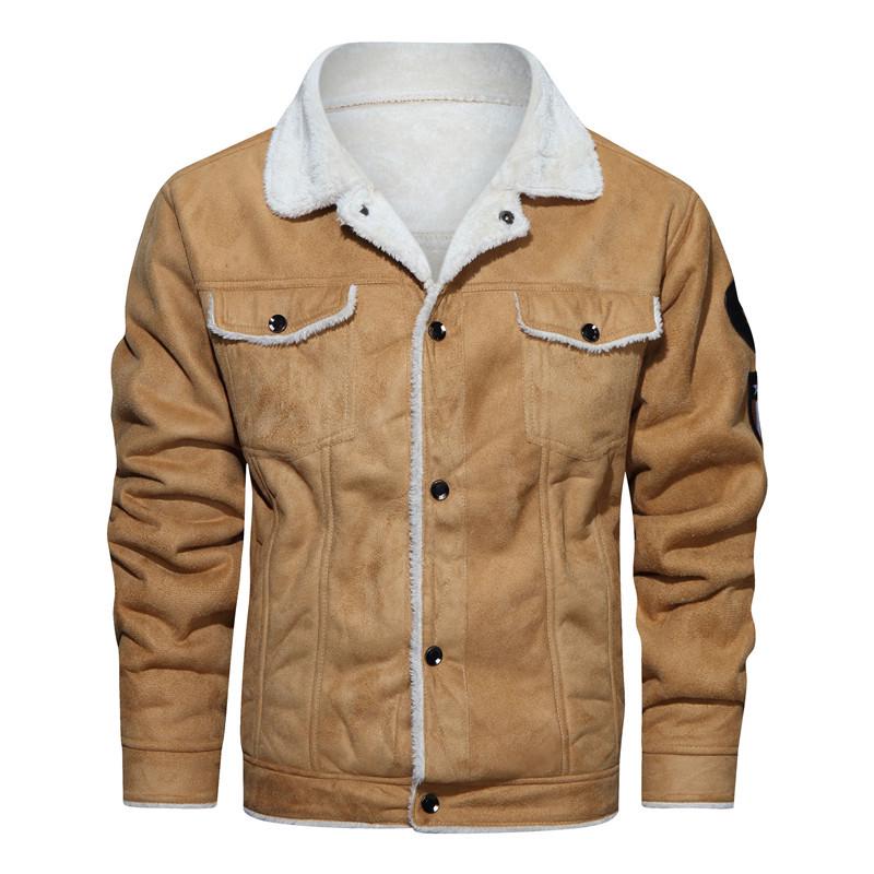 WWII US Army Aviation Leather Jacket – Men's Military Flight Jacket with Fur Trim