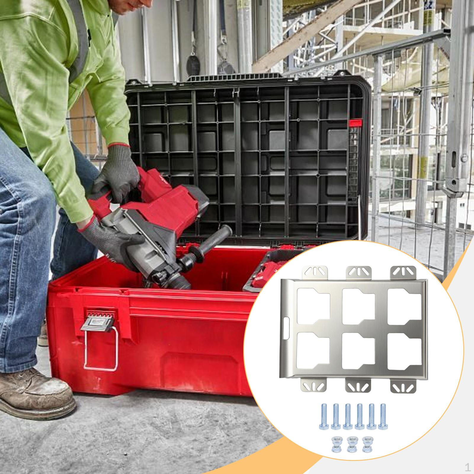 

Монтажная пластина Фургон Гараж Мастерская Органайзер для хранения Высокопроизводительная Нержавеющая сталь Прочная Тяжелая