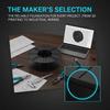 Black Plastic Cable Reel Portable Wire Spool Winder Camping Caravan