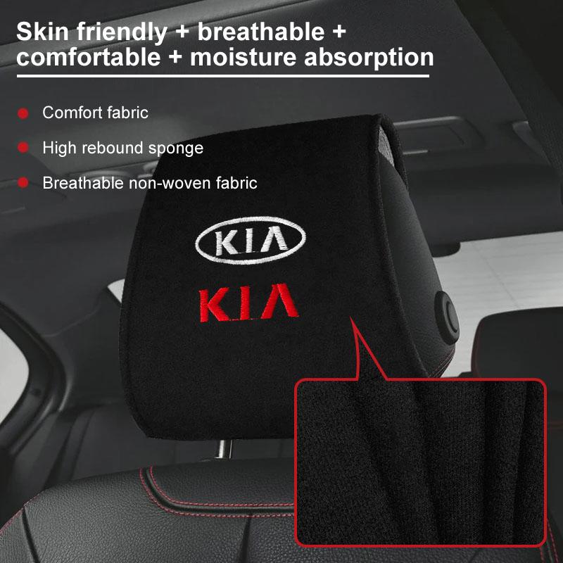 1/2Pcs Car Seat Back Headrest Pillow Storage Bag Dustproof Cover For KIA Sportage Ceed Rio 3 4 K2 K3 K4 K5 K6 K7 K8 Picanto Sorento Optima
