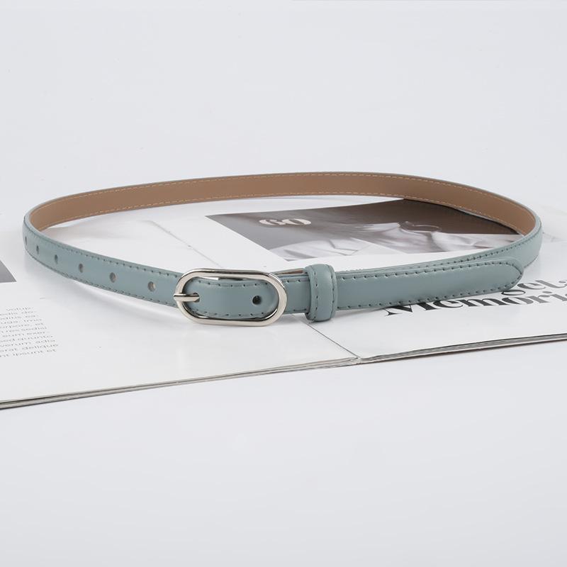 Slim Genuine Leather Women's Belt Belt Women's Style with Jeans Casual Pants Simple and Versatile Dress Decoration Summer