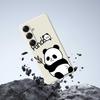 For Samsung Galaxy S25 Case Panda Pattern Printing Straight Edge TPU Phone Back Cover