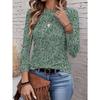 Printed Top, Modern Art Design, Suitable for Daily Wear