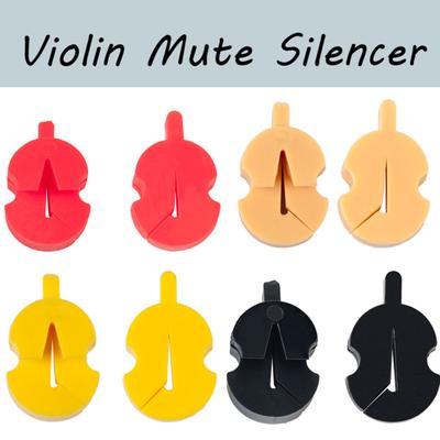 Violin Mute Rubber Wear Resistant Compact Size High Stability Super Soft Practice Portable