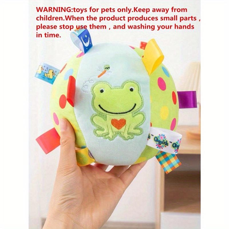 1pc Pet Self-Playing Ball Toy With Ringing Bell, Durable & Chew Resistant, Suitable For Small/Medium/Large Dogs, Random Pattern Sent