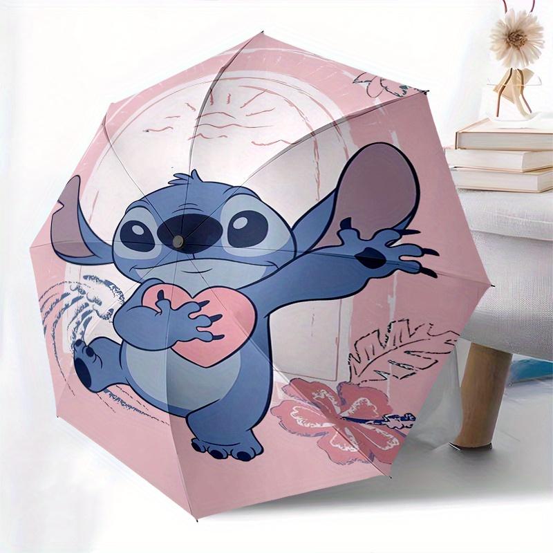 Disney Stitch,Aloha Automatic Opening and Closing Umbrella Suitable for all occasion and business umbrella, unisex portable tri fold small