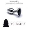 5 Size Black Butt Plug Metal Anal Plug Jewelry Base Beginner To Expert G-point Massage Dildos Adult Women Toys Adult Sex Toys