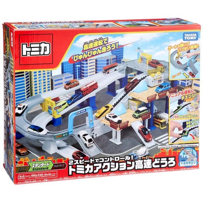 Takara Tomy Tomica 2-Speed Control Tomica Action Expressway Miniature Car Toy, 3+ years, Multicolor, 73x20x53cm