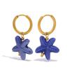 Ceramic Dopamine Starfish Earrings for Women Colorful Vibrant Pendant Youthful Hypoallergenic Jewelry Gift