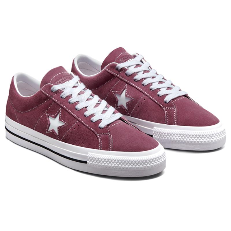 Converse One Star Pro Pro Lekkie i Antypoślizgowe Niskie Buty Deskorolkowe Unisex Różowy Czerwony