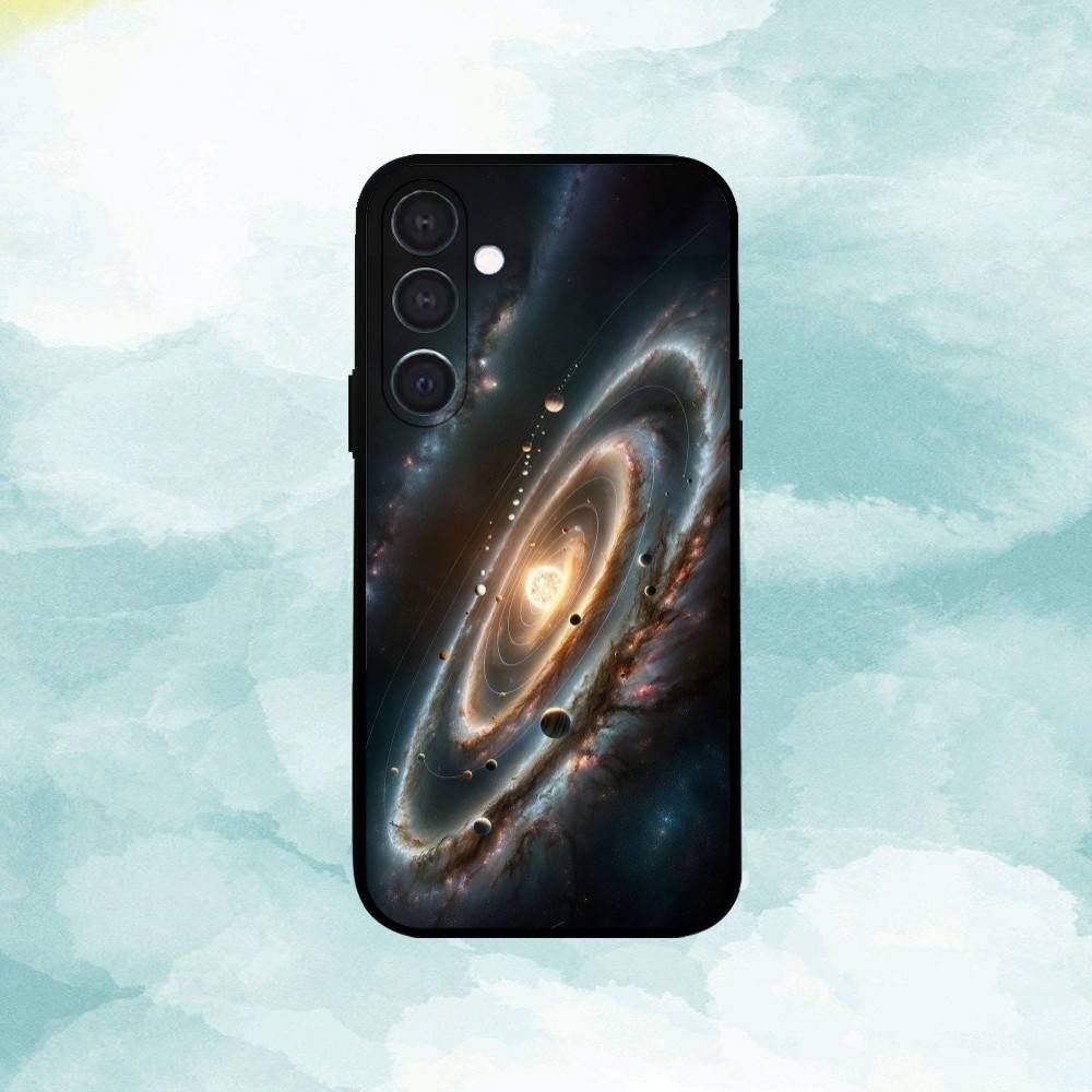 Space Galaxy Universe  Phone Case For Samsung  A73,A21s,A22,A31,A32,A52,A53,A71,A80,Soft Black Shell