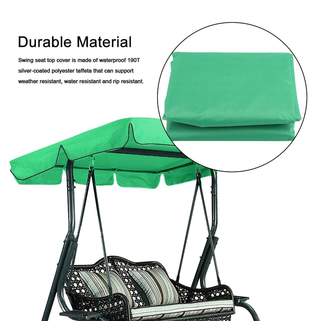 Swing Top Cover Waterproof Sunshade Swing Chair  or for Garden Courtyard Patio