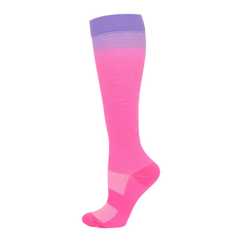 New 200-Pin Gradual Change Pressure Socks Men'S And Women'S Cycling Running Sports Football Socks Outdoor Calf Yoga Socks