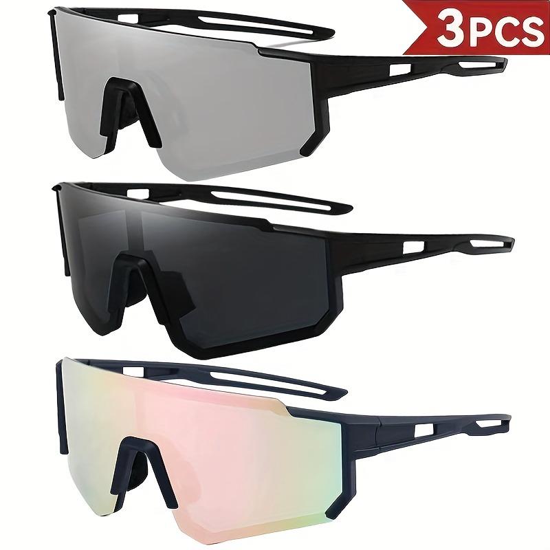 3 Pairs of Large Frame Fashionable Glasses Unisex Party Shooting Props Perfect Accessories