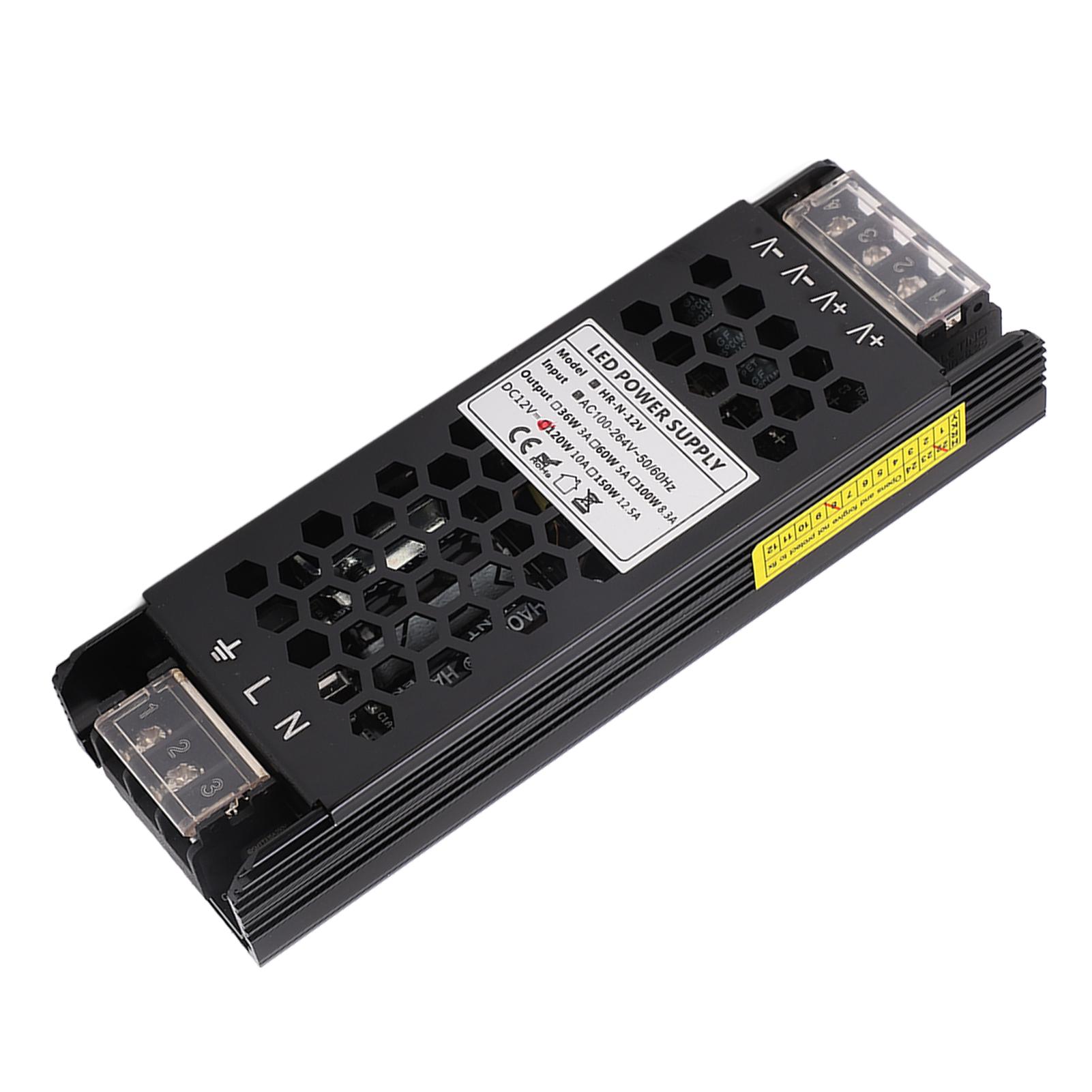 

Світлодіодний драйвер 120 Вт DC12V Порожній корпус Швидке розсіювання тепла Джерело живлення постійної напруги Адаптер