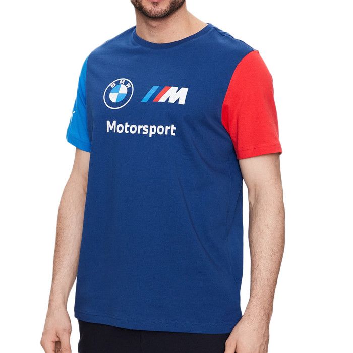 T-shirt - BMW - Motorsport ESS - Bleu Pro - Manches Courtes - 100% Coton