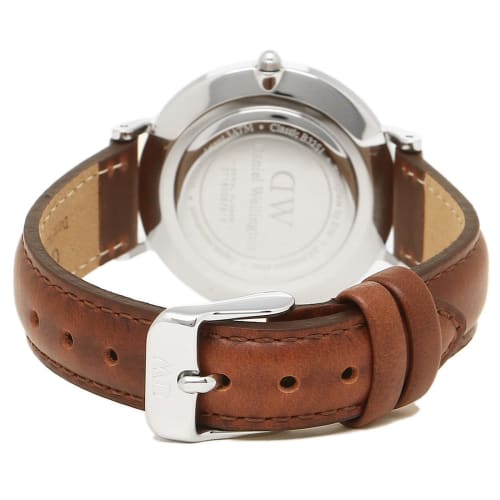 Daniel Wellington Women's Classic Petite Watch, 32mm, Quartz Movement, Black with ST MAWES Brown, DW00100181