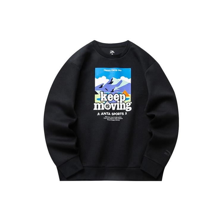 Anta Lifestyle Collection Sports Lifestyle Collection Sweatshirt Men s Black 152218701-3 XL