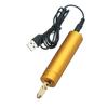 5 V DC Mini-Aluminium-Elektromotor-Handbohrmaschine + 10 Stück Spiral-Bits zum Selbermachen für Holz-PCB