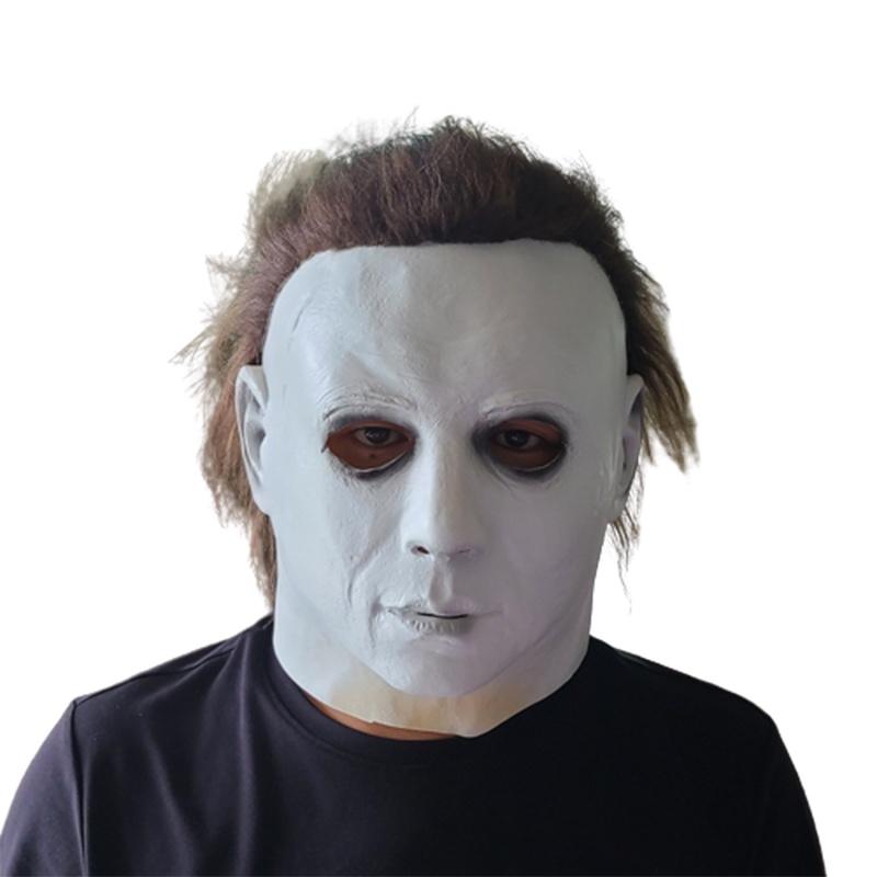 Latex Horror Halloween Hood Mask Halloween Cosplay Headwear Props