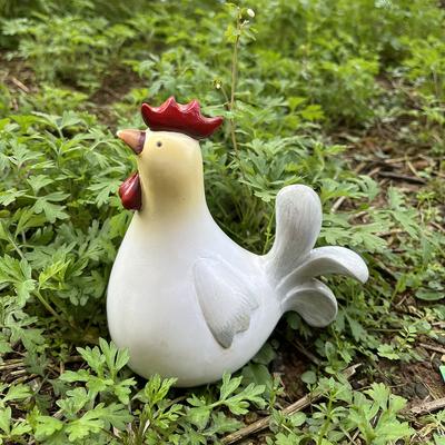 1 süße Henne, Küken-Statue, kreative Harz-Tierstatue, geeignet für Gartendekoration