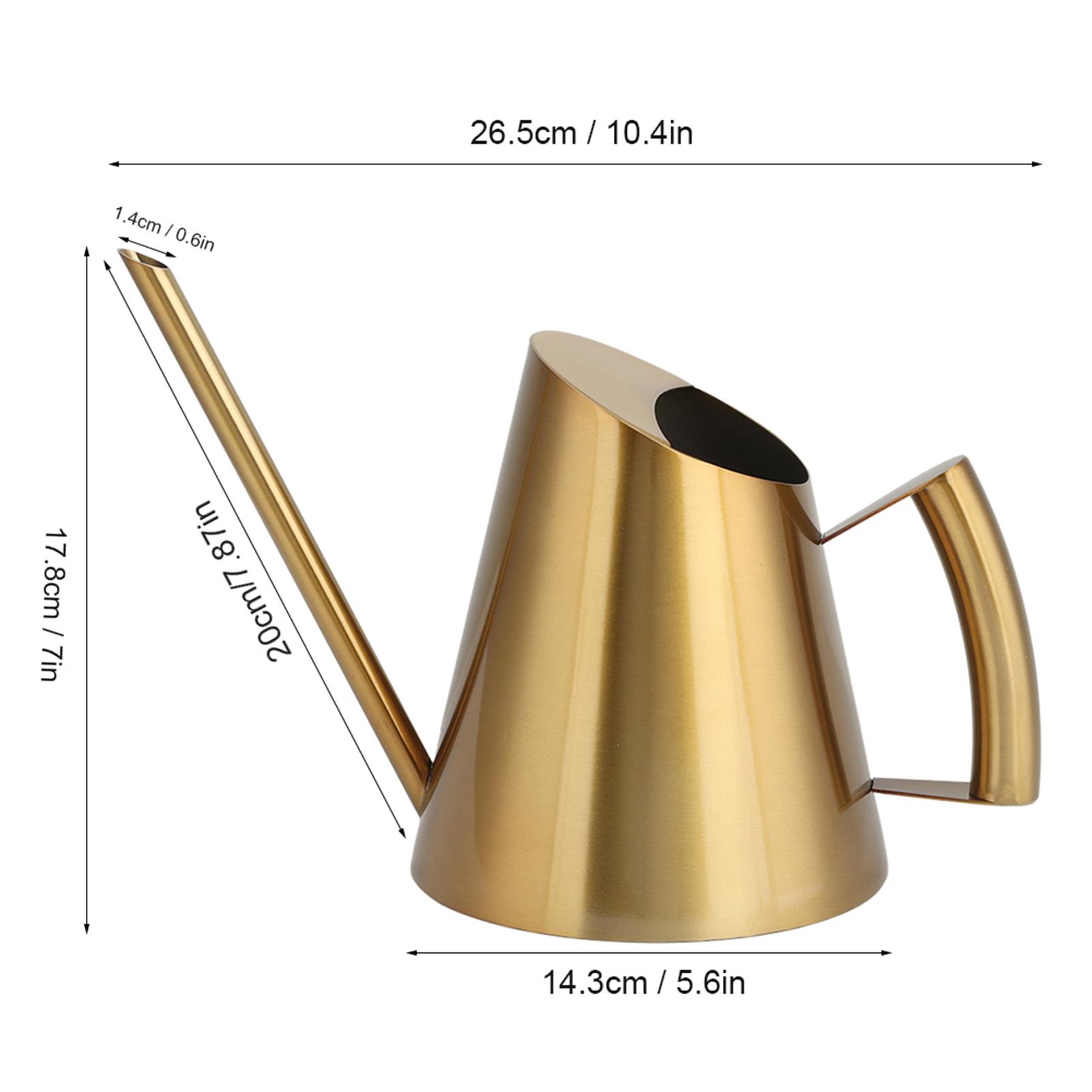 

Лейка из нержавеющей стали ZK20, лейка для полива, лейка с длинным носиком, садовый инструмент для цветов и растений