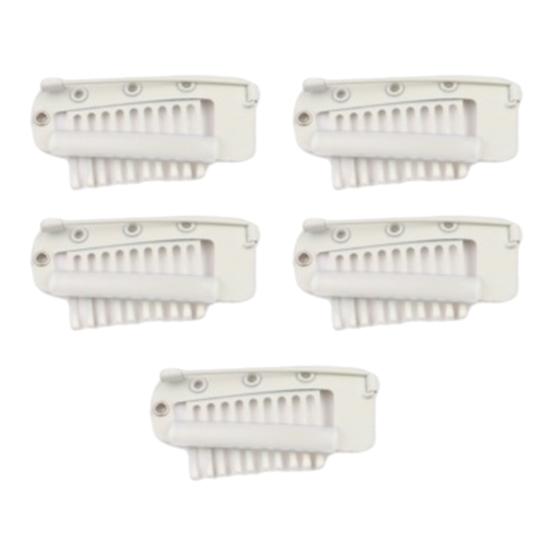 5Pcs Wig Clip with Safety Pin 10-Teeth Hair Extension Snap Clip Heavy Duty Metal Invisible Wig Securing Comb Chunni Dupatta Setting Clip