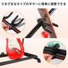GHOSTFIRE Holds 3 Folds Up for Stable Includes Rubber Bands To Protect Adjustable Guitar Stand for Easy Suitable for Acoustic and Bass Guitars
