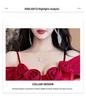 Rose Floral Low-Cut Slit Sling Dress - Sexy Summer Nightclub Gown