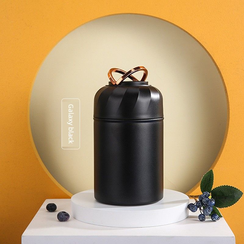316 Stainless Steel Large-Capacity Thermal Mug, Stylish Women s Thermal Container, Portable Outdoor Thermal Pot, Customizable Black 500ml