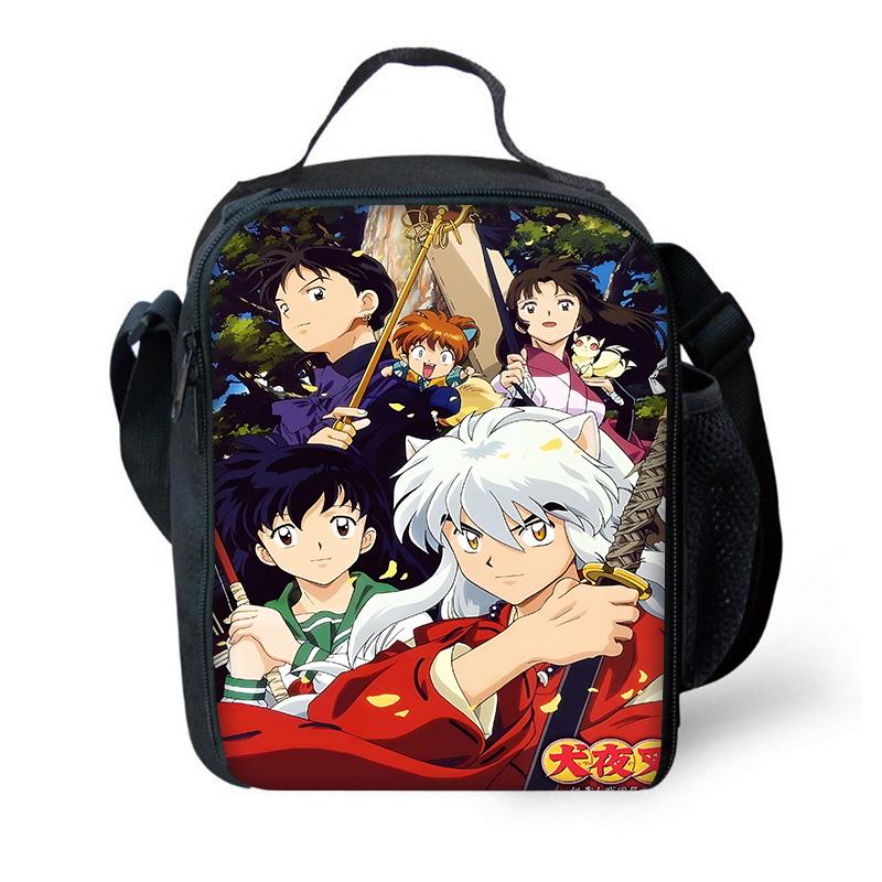 Inuyasha Warm Winter Child School Backpack with Lunch Bags ,Pencil Bags ,School Bags for Boys Girls Best Gift