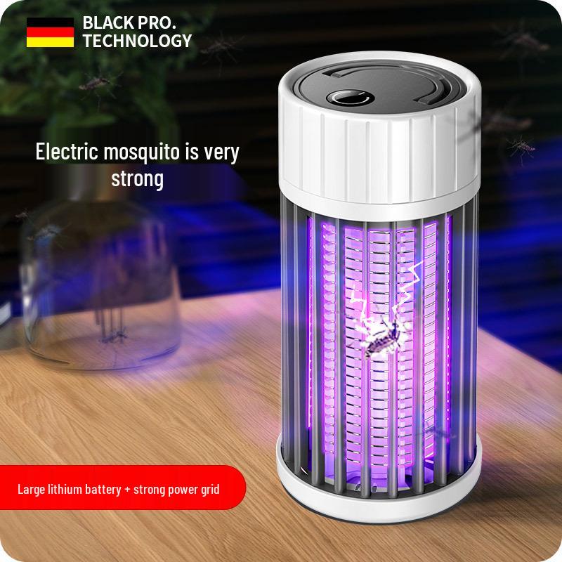 Akumulatorowa Elektryczna Lampa Zwalczająca Komary z Packą i Falami Świetlnymi Przyciąga Komary do Kontroli Owadów