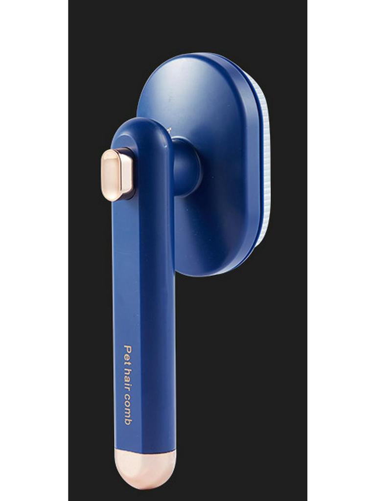 Rotating Needle Pet Comb for Dogs and Cats - Removes Loose Hair, Knots, and Provides Easy Grooming with One-Button Hair Removal.