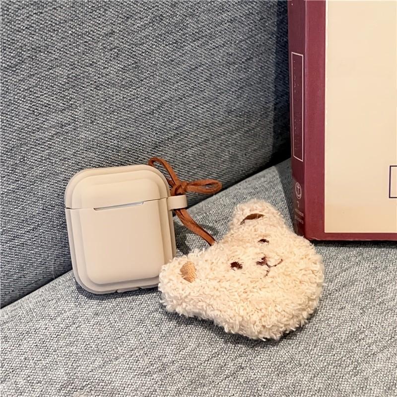 Plush Bear Pendant Protector for Apple Airpods 1 2 3 Wireless Earphone Silicone Protector for Airpods Pro 2 Earphone Soft Case