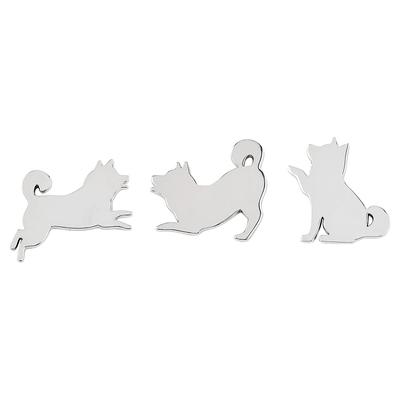 Kattland Hund Klistermärke, Emblem, Shiba Inu, Bilemblem Berlock, Hund, Söt, Bilklistermärke, Platta