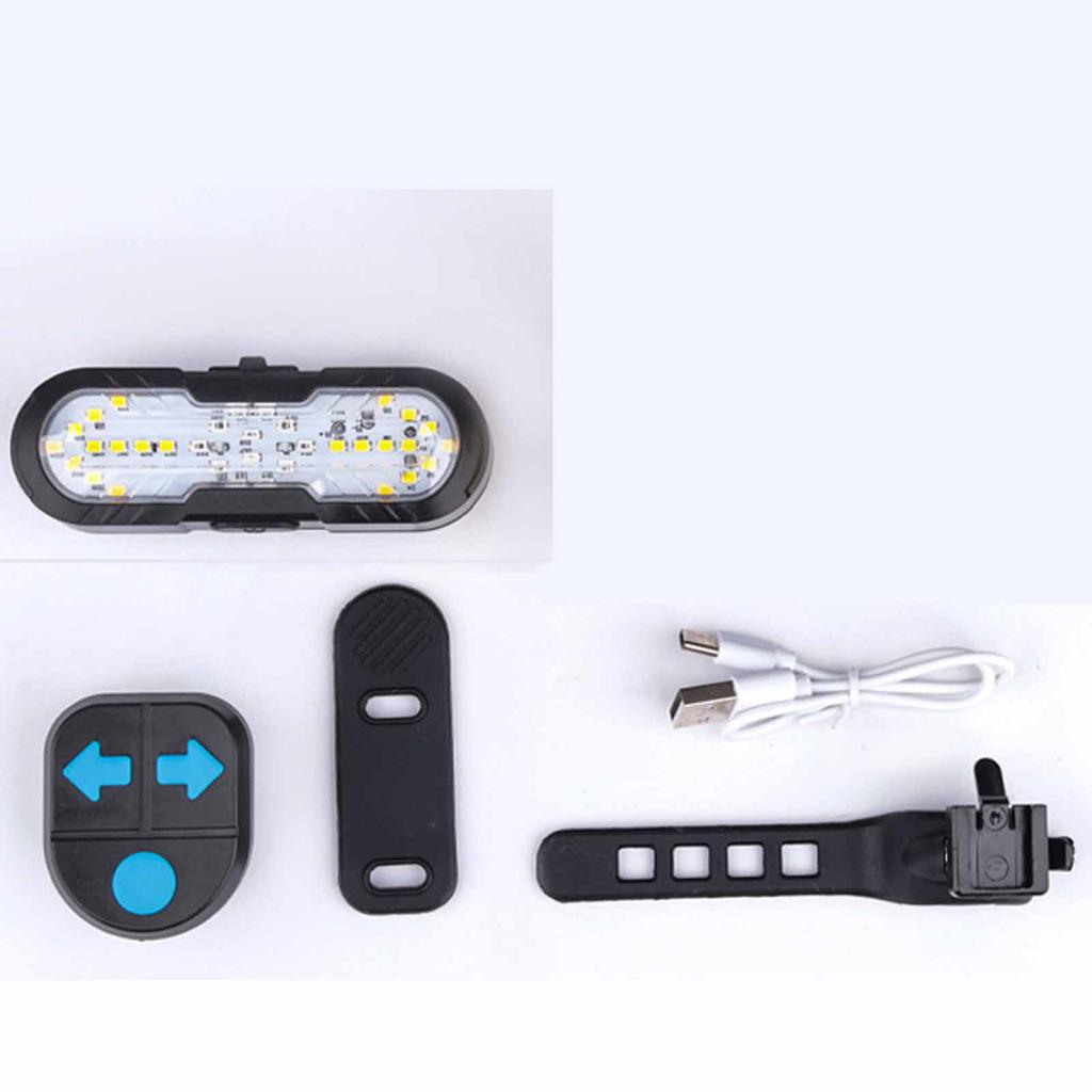 Turn Signal, Remote,Control LED Taillight, Type,C Rechargeable, Night Cycling Horn & Safety Light