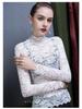 Women's High-Neck Silk Base Layer Top - Slim Fit, Plus Velvet, Thickened, Stylish Body Shaping for Autumn and Winter.