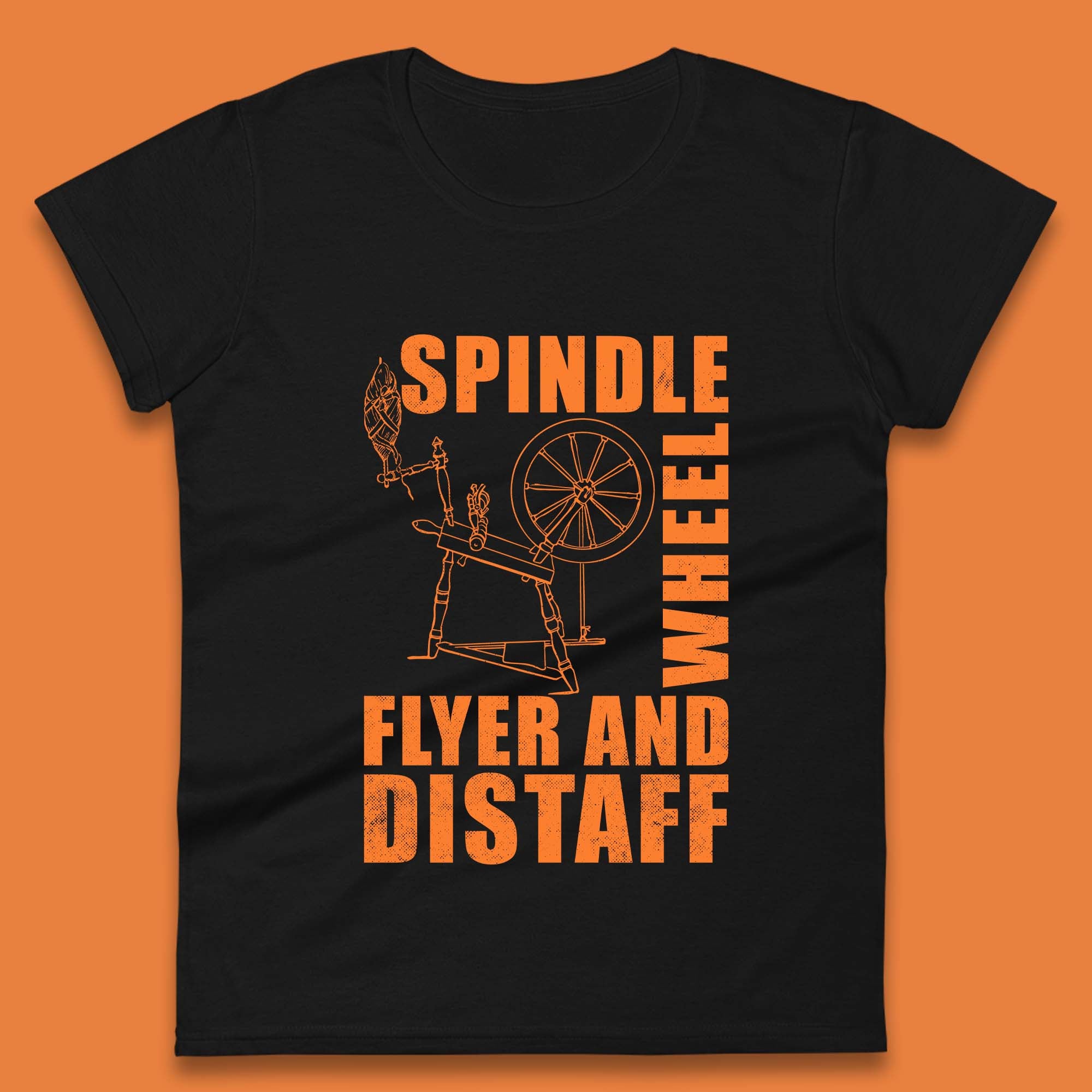 Spindle Wheel Womens T-Shirt Mens Tops Tees Unisex S