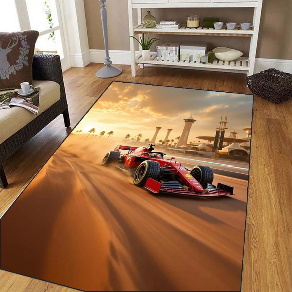Racing Car Pattern Rug Living Room Carpet for Bedroom for Kitchen Floor Mats Home Decor Alfombra Kid Play Non-Slip Floor Pad Rug