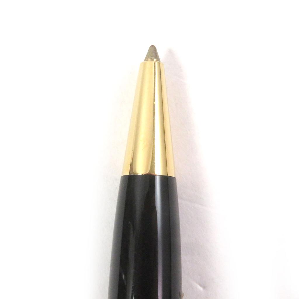 Great MONTBLANC Ballpoint Pen Meisterstck Classic Twist Type Black Gold Mens Used