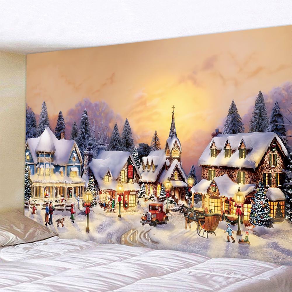 Home Art Decor Backdrop Christmas Tree Wall Tapestry Bohemian Living Room Mandala