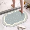 Toilet Floor Mat Bathroom Non-slip Foot Mat Toilet Door Quick Drying Carpet Diatom Mud Absorbent Mat